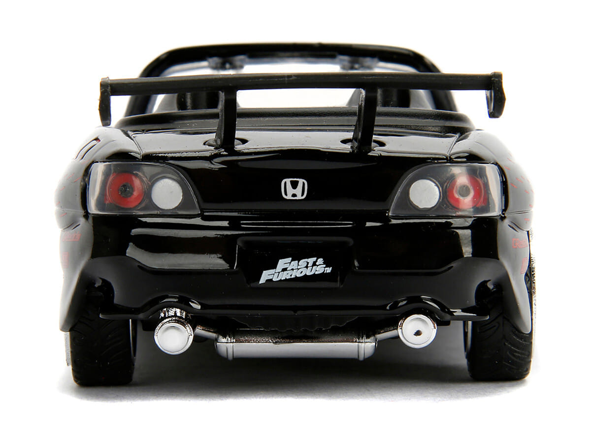 Honda S2000 Convertible Black with Graphics "The Fast and the Furious" (2001) Movie "25 Years of Fast & Furious" Series 1/32 Diecast Model Car by Jada - Image 4