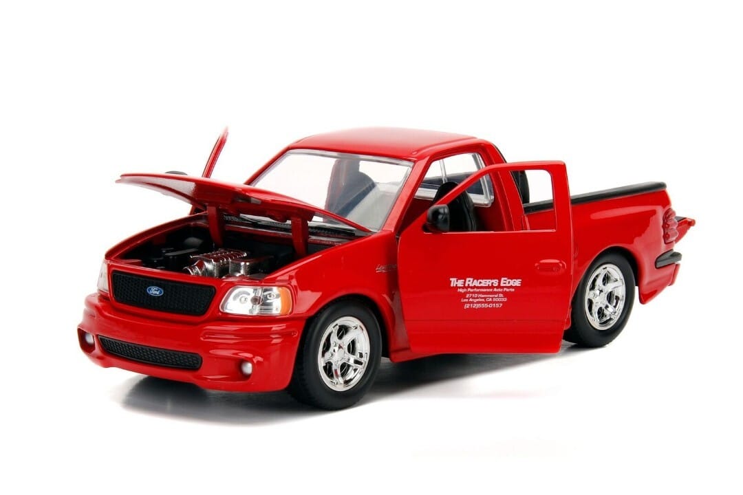 Ford F-150 SVT Lightning Pickup Truck Red "The Fast and the Furious" (2001) Movie "25 Years of Fast & Furious" Series 1/24 Diecast Model Car by Jada - Image 2