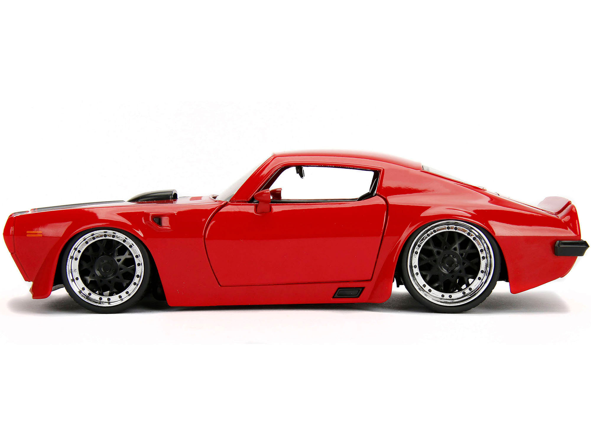 1972 Pontiac Firebird Red with Black Hood Stripe “Bigtime Muscle” Series 1/24 Diecast Model Car by Jada