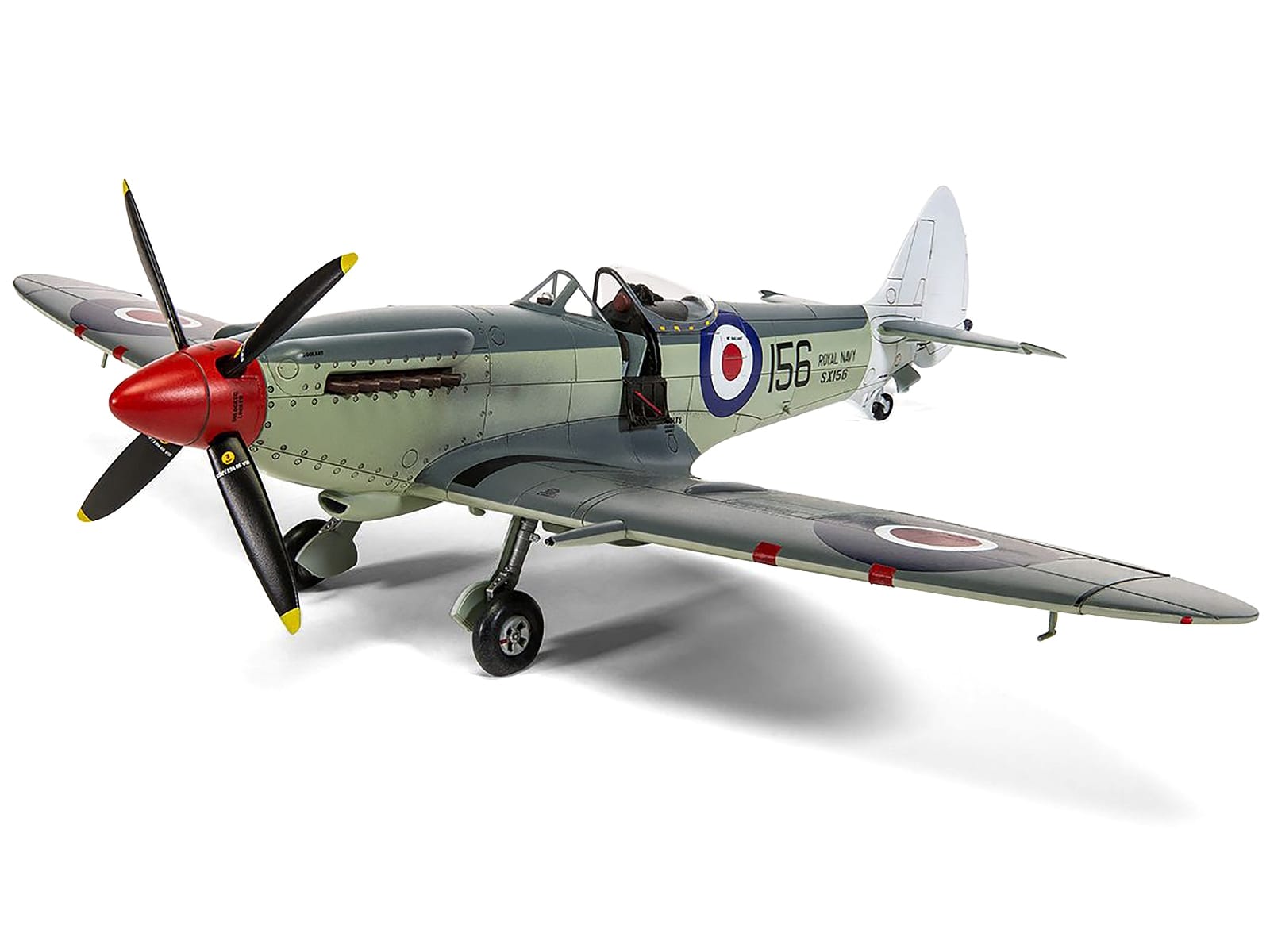 Level 3 Model Kit Supermarine Seafire F.XVII Fighter Aircraft with 3 Scheme Options 1/48 Plastic Model Kit by Airfix - Image 3
