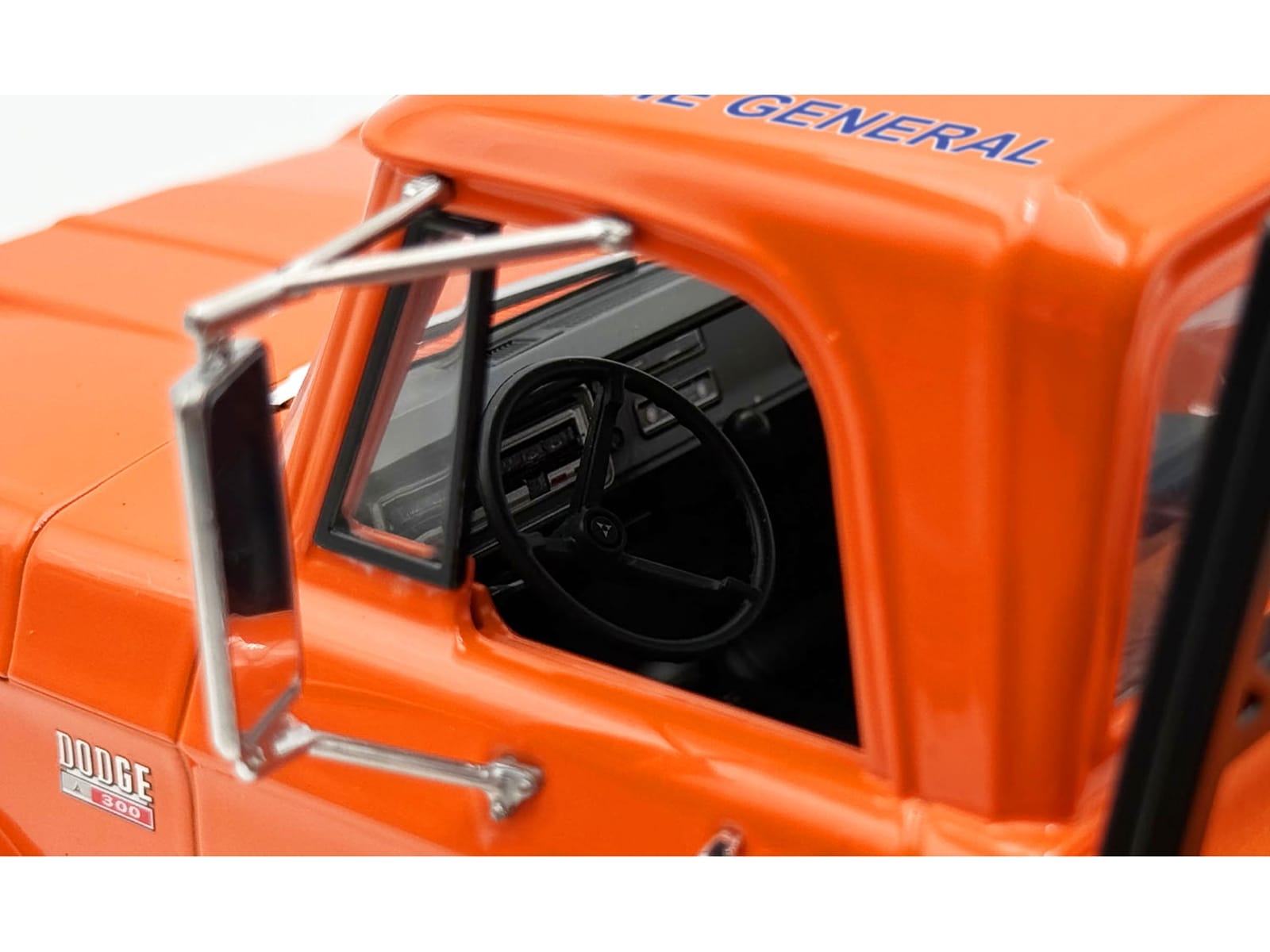1970 Dodge D-300 Ramp Truck #01 "The General" Orange Limited Edition to 852 pieces Worldwide 1/18 Diecast Model Car by ACME - Image 3