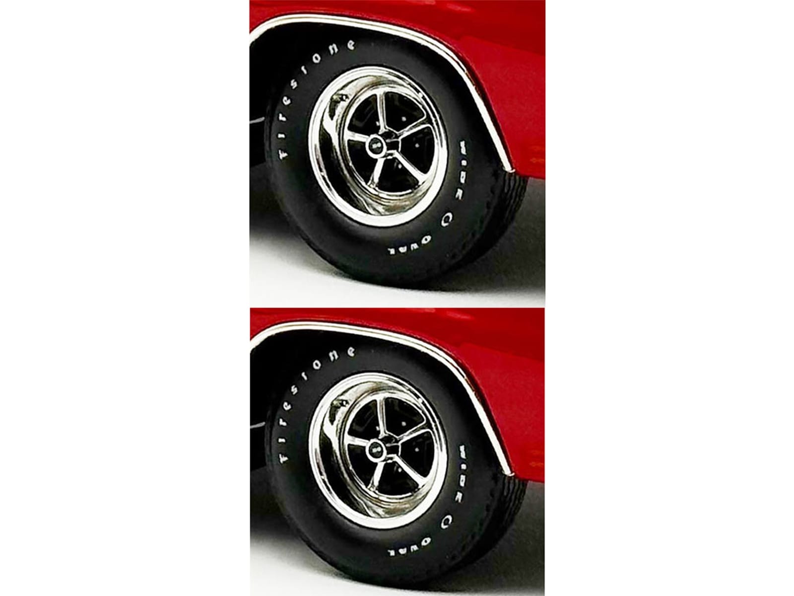 "Super Sport" Wheel and Tire Set of 4 pieces from "1970 Chevrolet Chevelle SS" for 1/18 Scale Models by ACME - Image 2