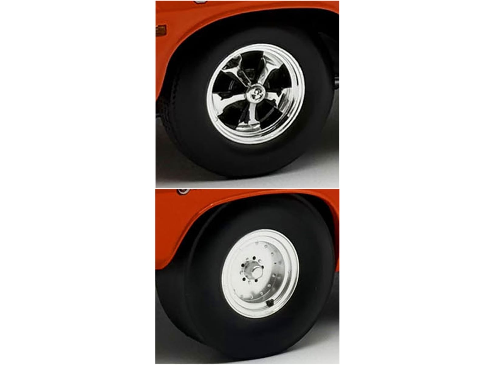 "Centerline/Keystone" Wheel and Tire Set of 4 pieces from 1970 Plymouth HEMI Cuda for 1/18 Scale Models by ACME - Image 2