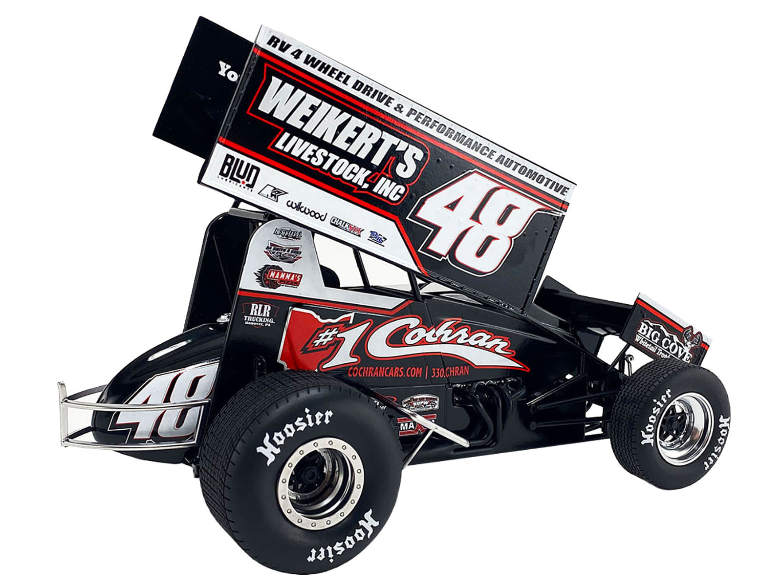 Winged Sprint Car #48 Danny Dietrich "Weikert's Livestock Inc." Gary Kauffman Racing (2024) 1/18 Diecast Model Car by ACME - Image 3