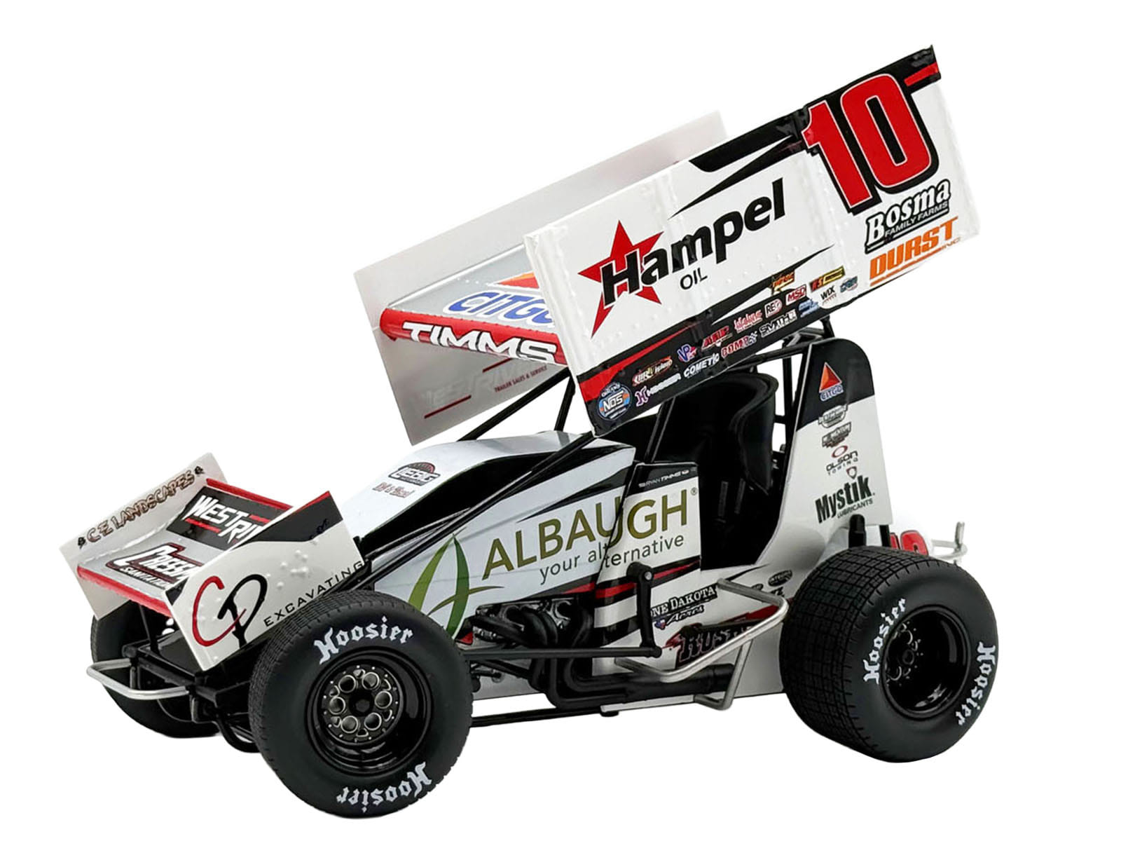 Winged Sprint Car #10 Ryan Timms "Liebig Motorsports - Hampel Oil" (2026) 1/18 Diecast Model Car by ACME - Image 2