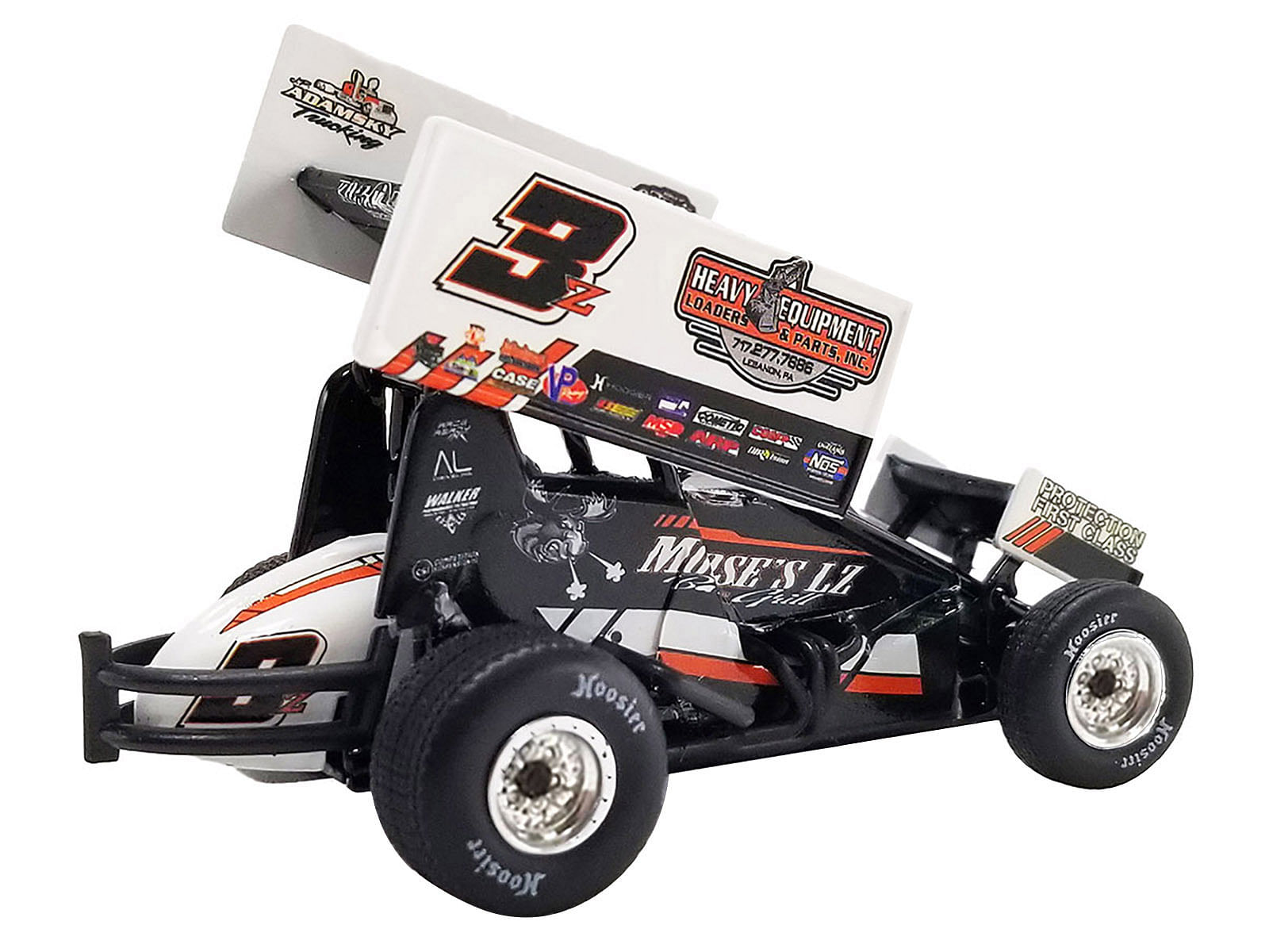 Winged Sprint Car #3Z Brock Zearfoss “Moose’s LZ Bar and Grill” Brock Zearfoss Racing “World of Outlaws” (2023) 1/50 Diecast Model Car by ACME