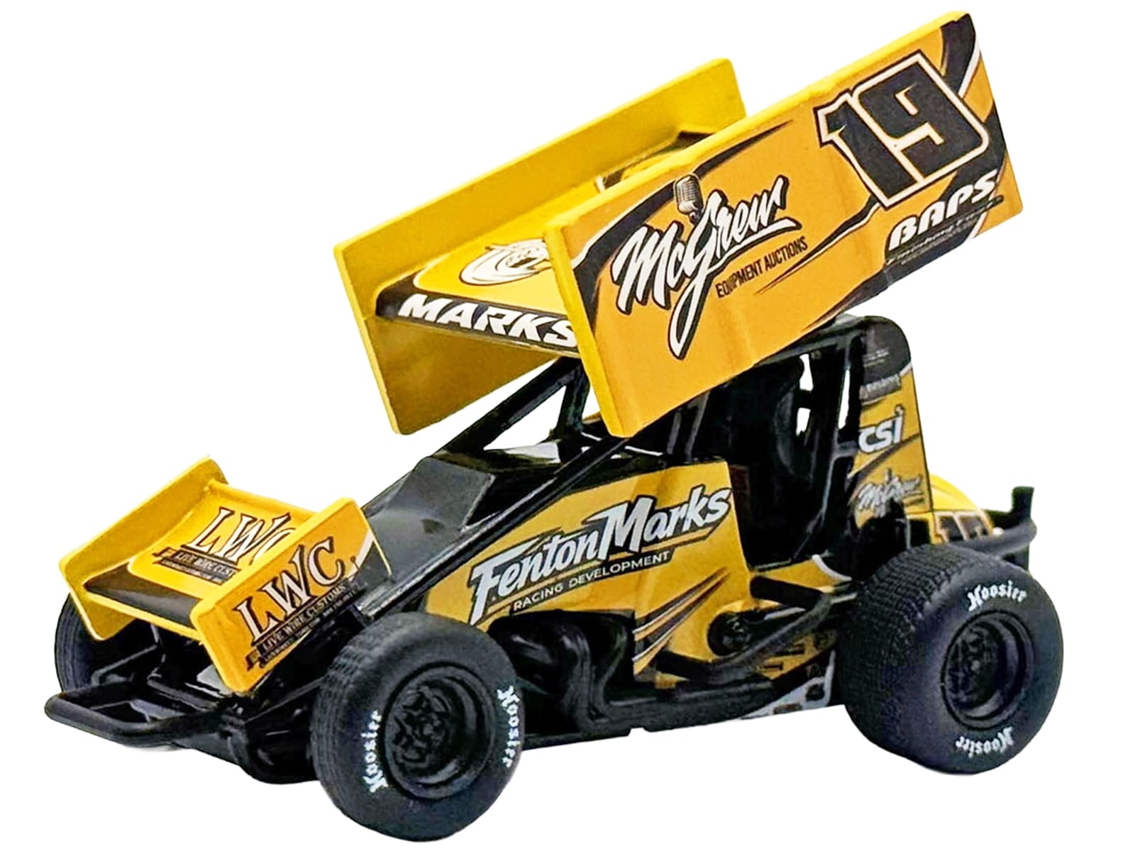 Winged Sprint Car #19 Brent Marks "Fenton Marks Racing" (2026) 1/50 Diecast Model Car by ACME - Image 2