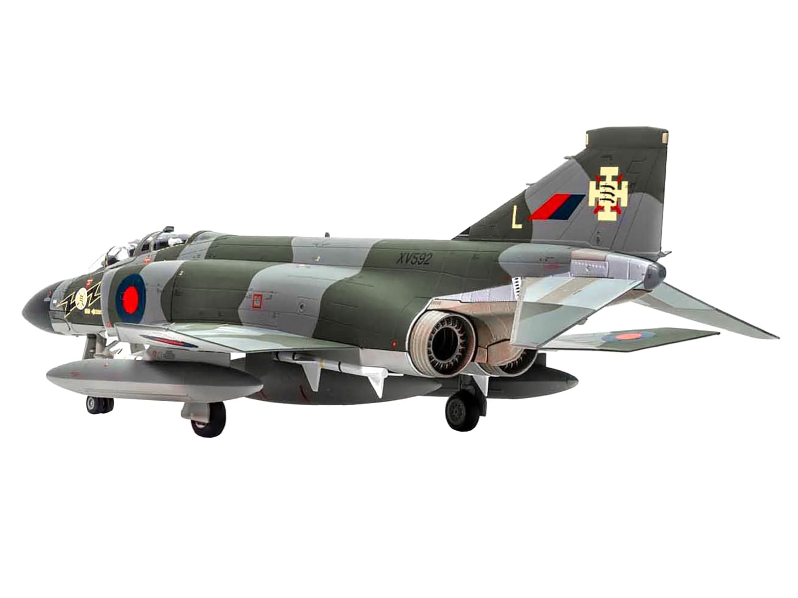 McDonnell Douglas F-4 Phantom FG.1 Fighter Aircraft “XV592/L RAF 111 Squadron Leuchars Fife Scotland” (1970s) “The Aviation Archive” Series 1/48 Diecast Model by Corgi