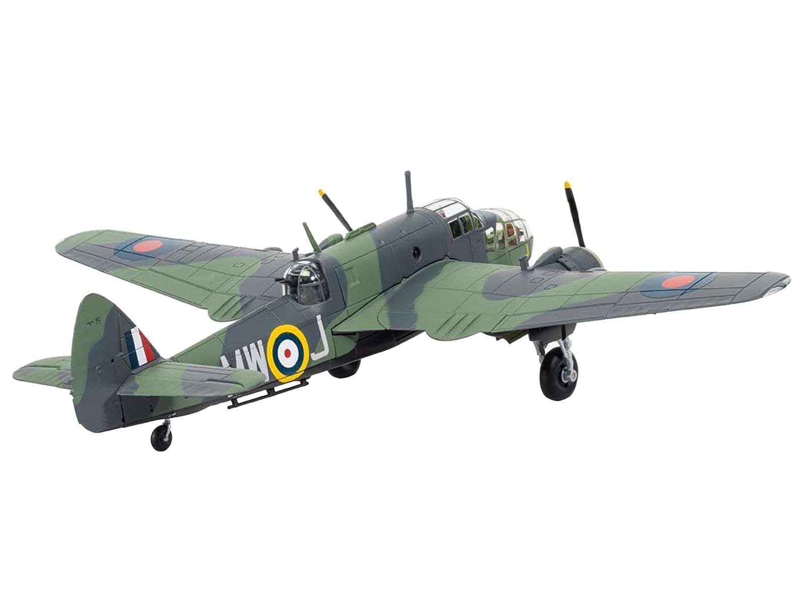 Bristol Beaufort Mk.1 Bomber Plane L9866 RAF 217 Squadron St. Eval Cornwall “Attack Against German Cruiser Admiral Hipper” (1st February 1941) “The Aviation Archive” Series 1/72 Diecast Model by Corgi