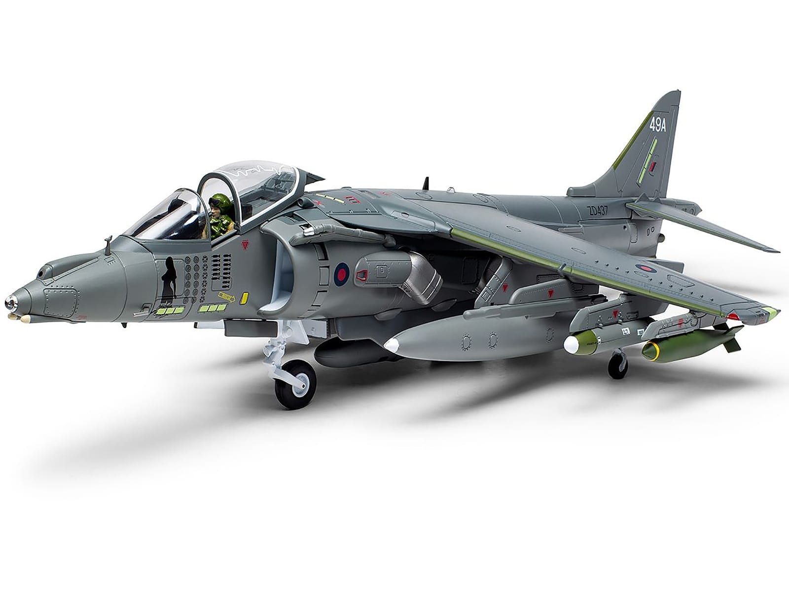 British Aerospace Harrier GR7A Aircraft "Michelle RAF No.1 Squadron Operation Herrick RAF Kandahar Afghanistan" (2007) Royal Air Force "The Aviation Archive" Series 1/48 Diecast Model by Corgi - Image 2