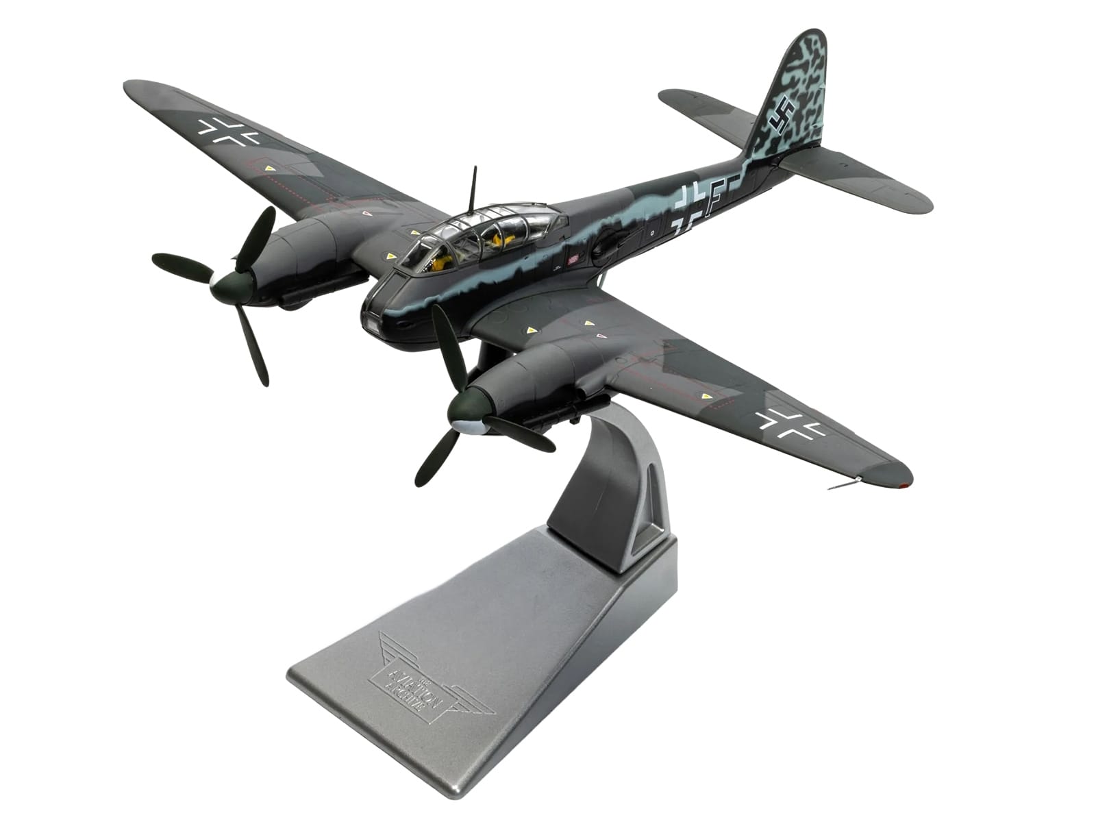 Messerschmitt Me 410A-1 Aircraft "U5+FE Lt. Rudolf Abrahamczik 14./KG.2 Laon-Athies Airfield France" (1943) German Luftwaffe "The Aviation Archive" Series 1/72 Diecast Model Car by Corgi - Image 2
