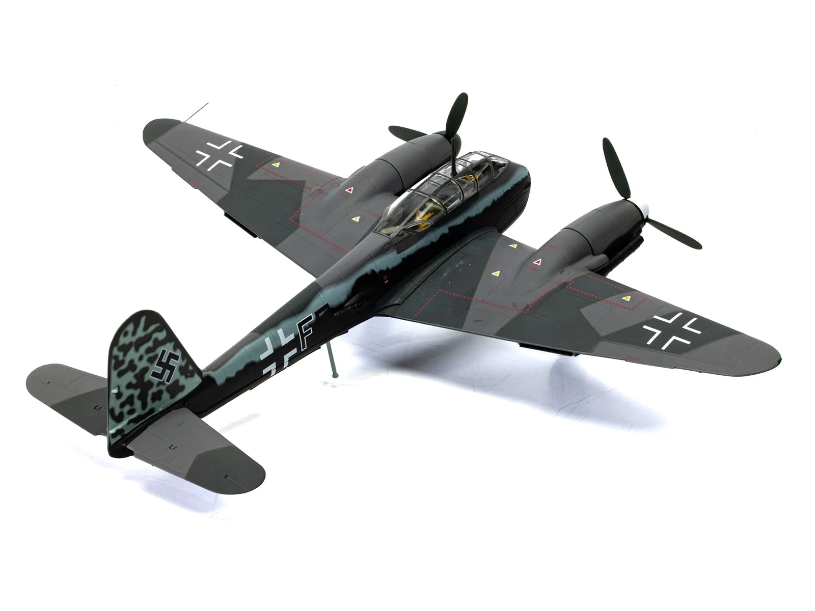 Messerschmitt Me 410A-1 Aircraft "U5+FE Lt. Rudolf Abrahamczik 14./KG.2 Laon-Athies Airfield France" (1943) German Luftwaffe "The Aviation Archive" Series 1/72 Diecast Model Car by Corgi - Image 4