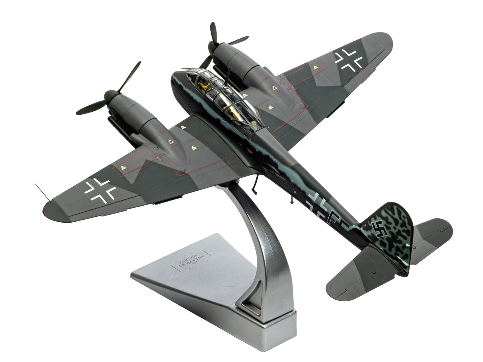 Messerschmitt Me 410A-1 Aircraft "U5+FE Lt. Rudolf Abrahamczik 14./KG.2 Laon-Athies Airfield France" (1943) German Luftwaffe "The Aviation Archive" Series 1/72 Diecast Model Car by Corgi - Image 5