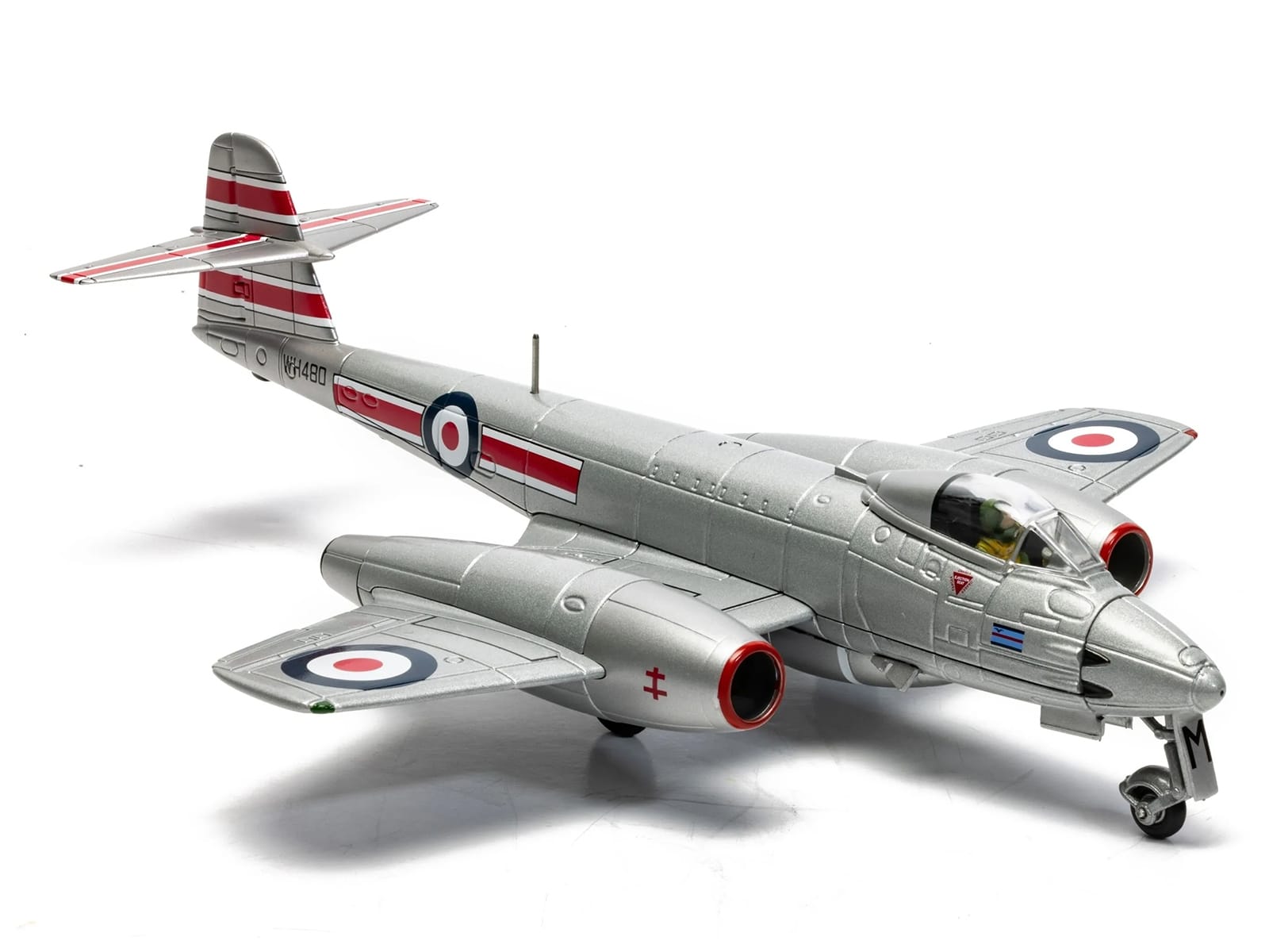 Gloster Meteor F.8 Aircraft "WH480/M Sqn Ldr John 'Dusty' Miller DFC No.41 Squadron Biggin Hill" (1951) Royal Air Force "The Aviation Archive" Series 1/72 Diecast Model Car by Corgi - Image 3