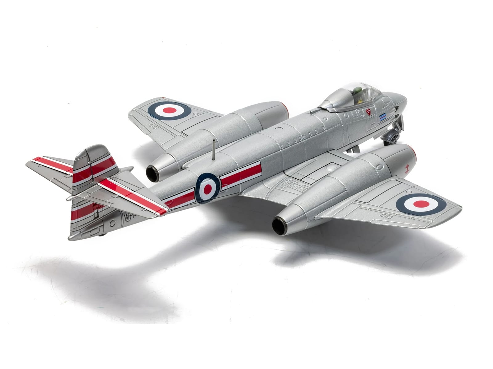 Gloster Meteor F.8 Aircraft "WH480/M Sqn Ldr John 'Dusty' Miller DFC No.41 Squadron Biggin Hill" (1951) Royal Air Force "The Aviation Archive" Series 1/72 Diecast Model Car by Corgi - Image 4