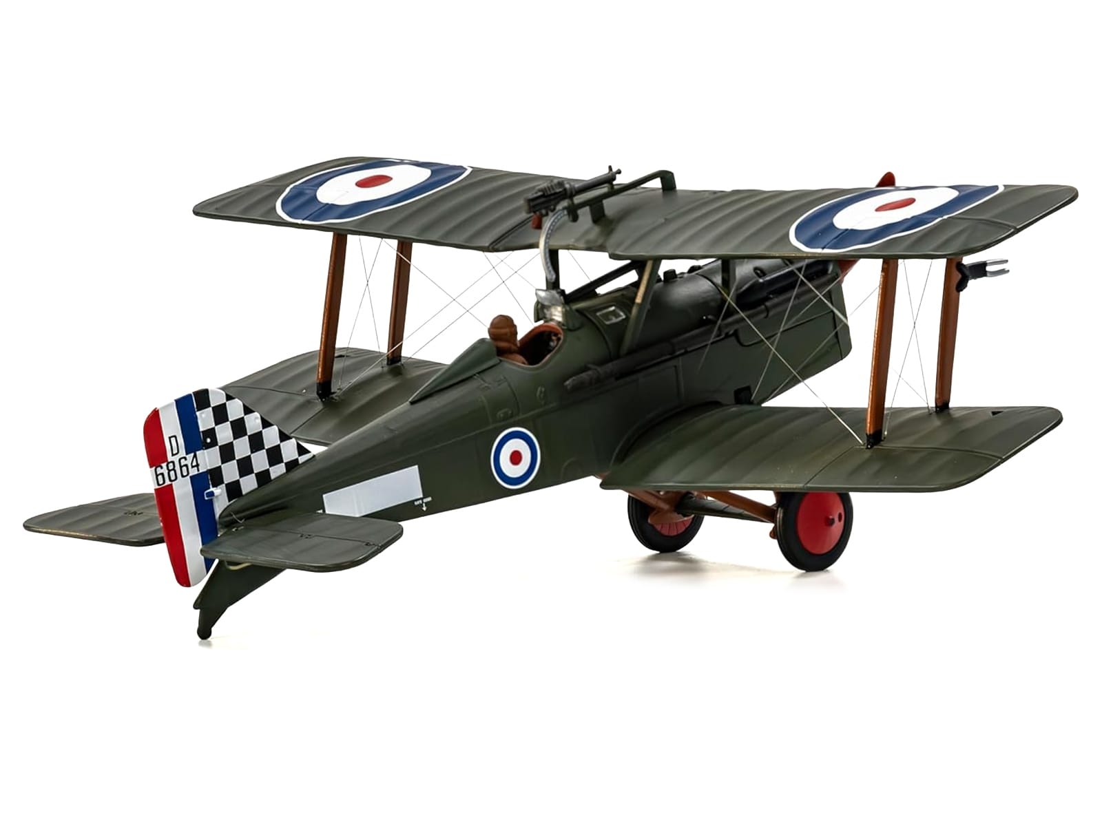 Royal Aircraft Factory SE5a Biplane Aircraft "D6864 Major Keith Logan Caldwell No. 74 Squadron Clairmarais South Aerodrome" (1918) Royal Air Force "The Aviation Archive" Series 1/48 Diecast Model by Corgi - Image 3