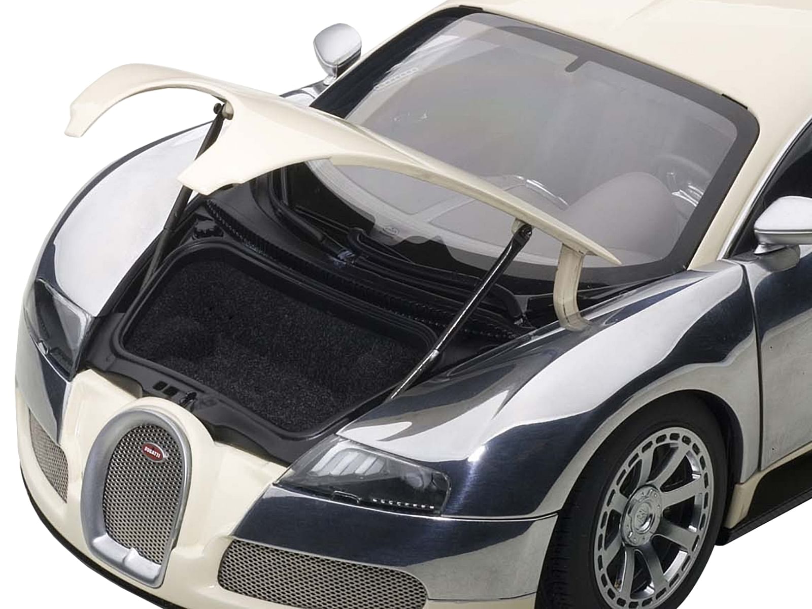 Bugatti EB Veyron L’Edition Centenaire White Hermann Zu Leiningen 1/18 Diecast Model Car by Autoart