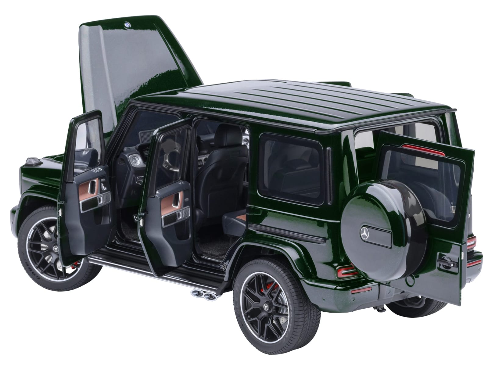 2019 Mercedes-Benz AMG G63 Emerald Green Metallic 1/18 Model Car by Autoart - Image 2
