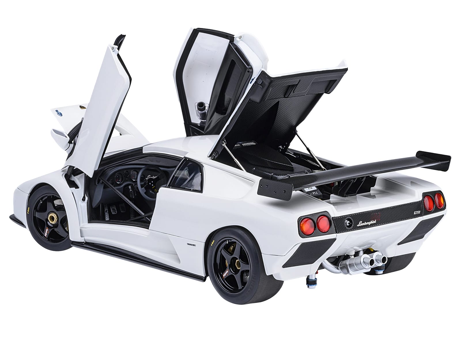 Lamborghini Diablo GTR Impact White 1/18 Model Car by Autoart - Image 2