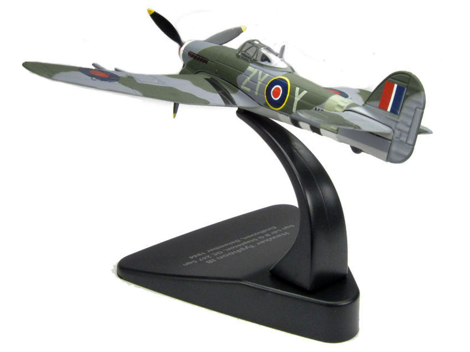 Hawker Typhoon Mk.IB Fighter-Bomber Aircraft "MP126 No.247 Squadron Gerald Stapleton RAF Eindhoven Holland" (1944) Royal Air Force "Oxford Aviation" Series 1/72 Diecast Model Airplane by Oxford Diecast - Image 4