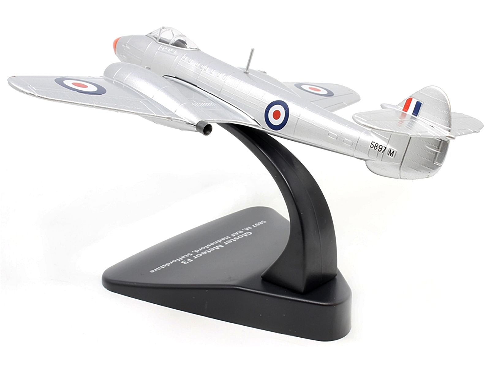 Gloster Meteor F3 Jet Fighter 5897 M RAF Hednesford Staffordshire England “Oxford Aviation” Series 1/72 Diecast Model Airplane by Oxford Diecast