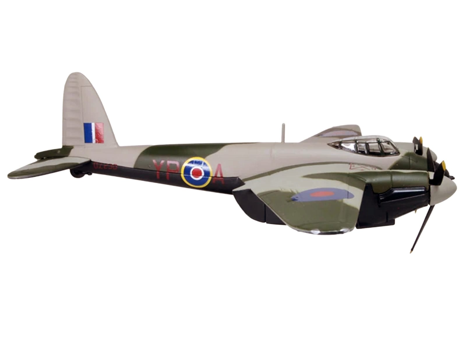 De Havilland Mosquito NF MKII Aircraft "Wing Commander Peter G. Wykeham-Barnes No. 23 Squadron Luqa Malta" (1943) Royal Air Force "Oxford Aviation" Series 1/72 Diecast Model Airplane by Oxford Diecast - Image 3