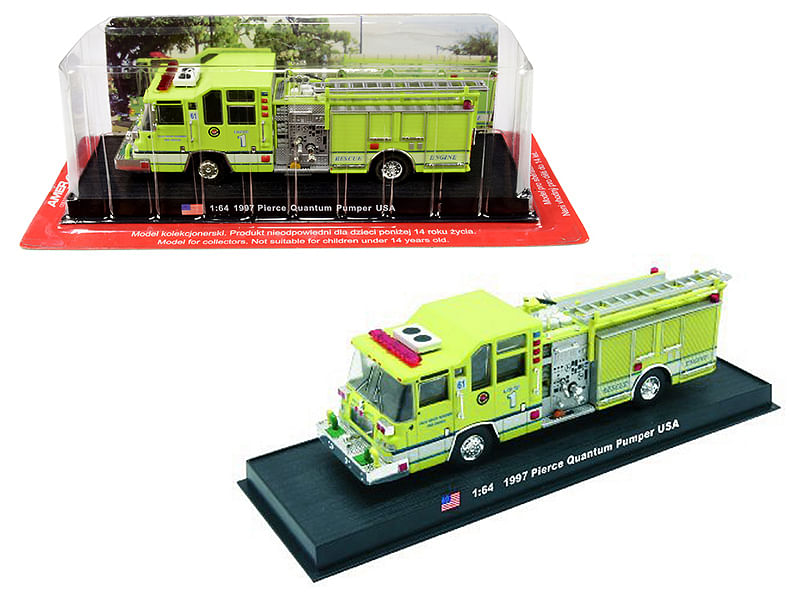 1997 Pierce Quantum Pumper Fire Rescue Engine (Palm Beach Gardens, California) 1/64 Diecast Model by Amercom