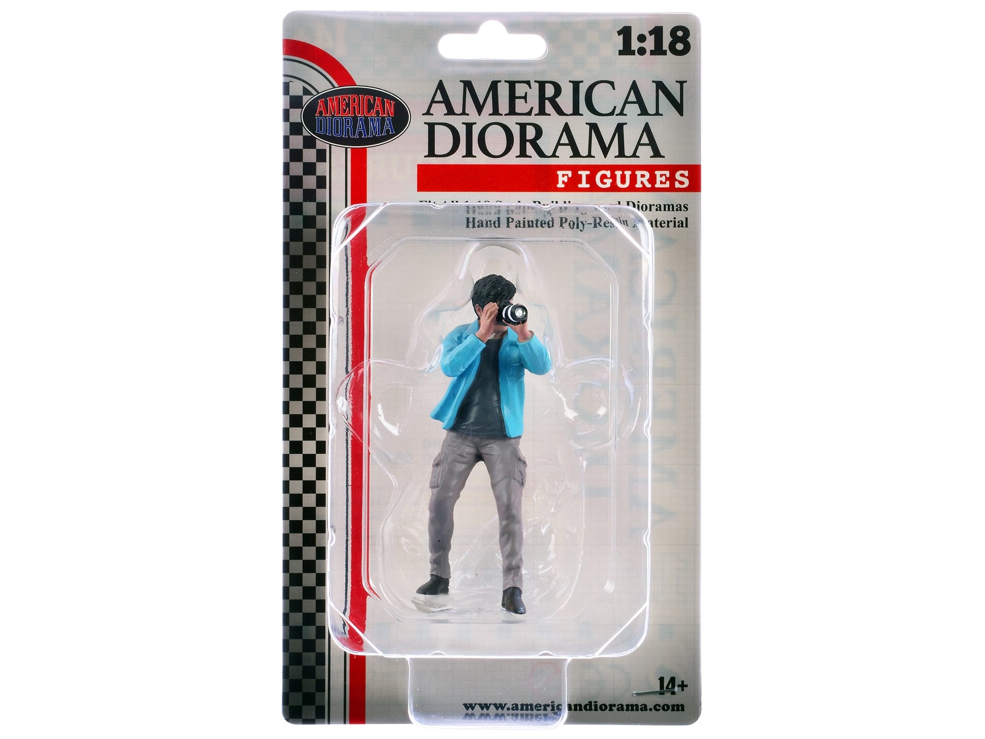 "Photographers" Figure #1 for 1/18 Scale Models by American Diorama - Image 2