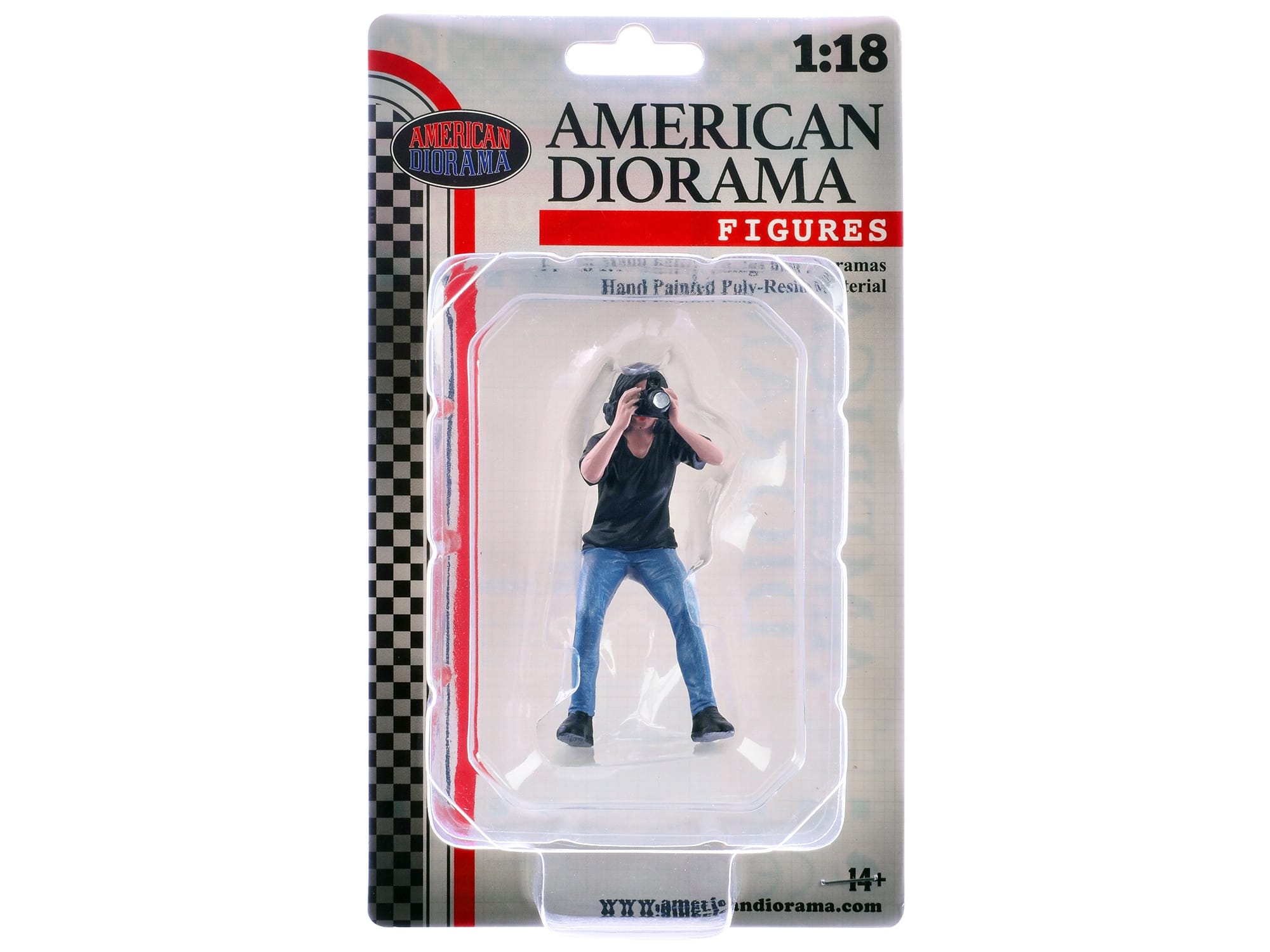 "Photographers" Figure #4 for 1/18 Scale Models by American Diorama - Image 4