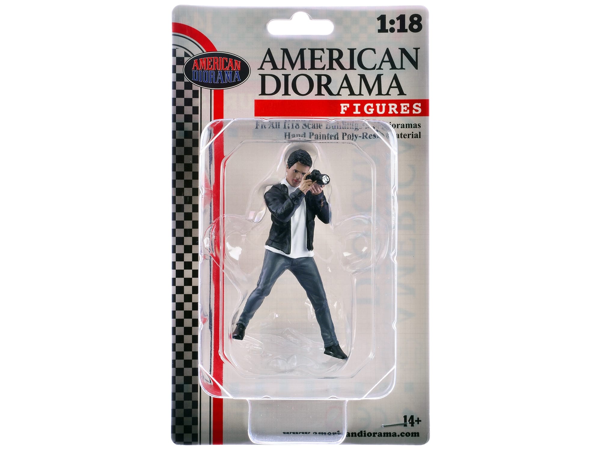 "Photographers" Figure #6 for 1/18 Scale Models by American Diorama - Image 4