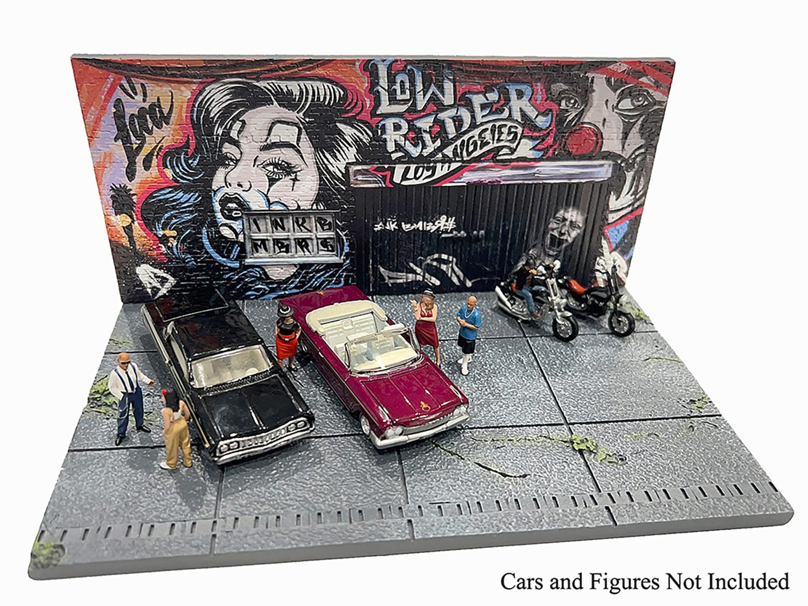 "American Diorama X INK BMBRS - LA Lowrider" Street Art Diorama for 1/64 Scale Models by American Diorama - Image 3