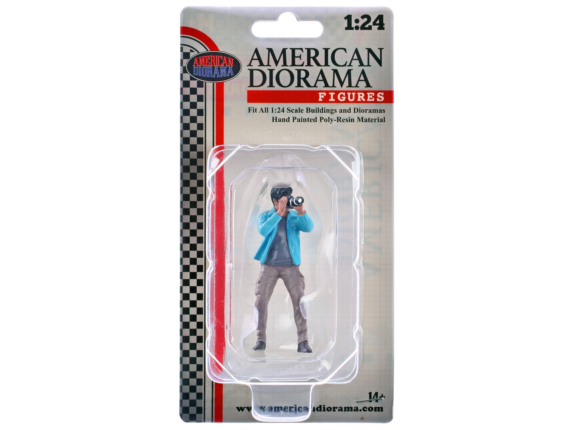 "Photographers" Figure #1 for 1/24 Scale Models by American Diorama - Image 2