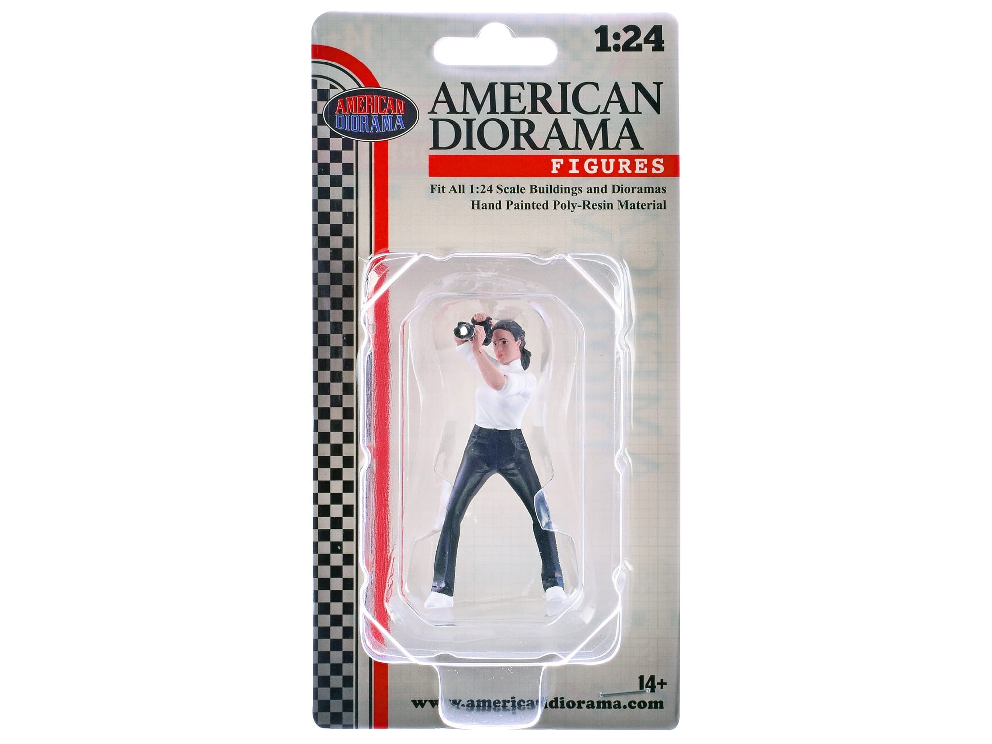 "Photographers" Figure #2 for 1/24 Scale Models by American Diorama - Image 4