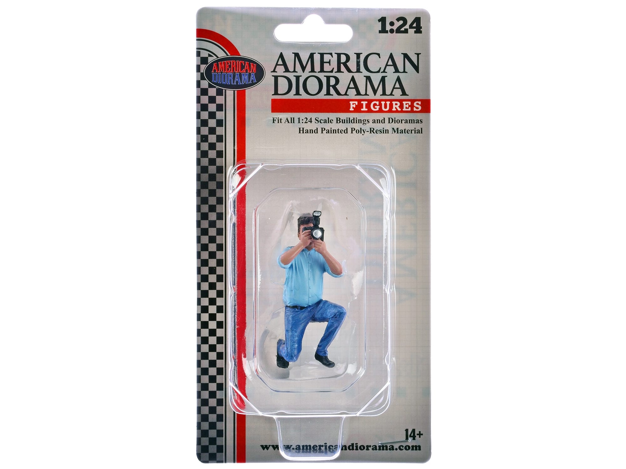 "Photographers" Figure #3 for 1/24 Scale Models by American Diorama - Image 4