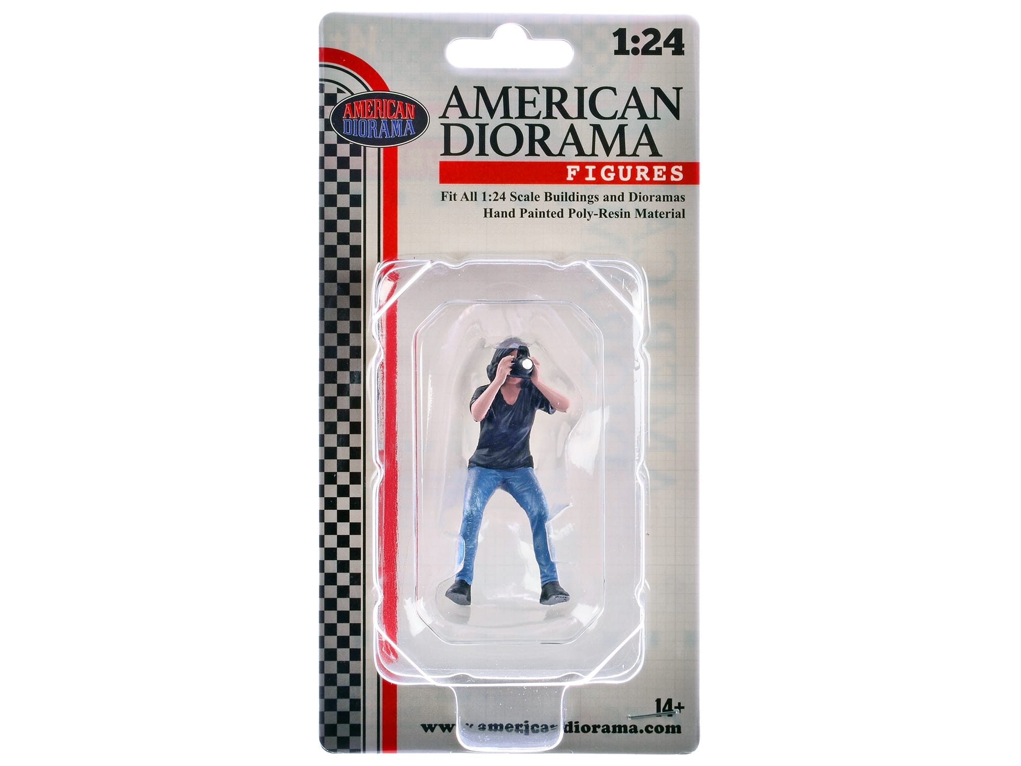 "Photographers" Figure #4 for 1/24 Scale Models by American Diorama - Image 4