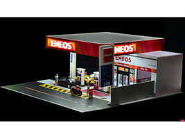 Eneos Japan Gas Station Diorama Set "American Diorama X G-Fans" Series for 1/64 Scale Models by American Diorama - Image 2