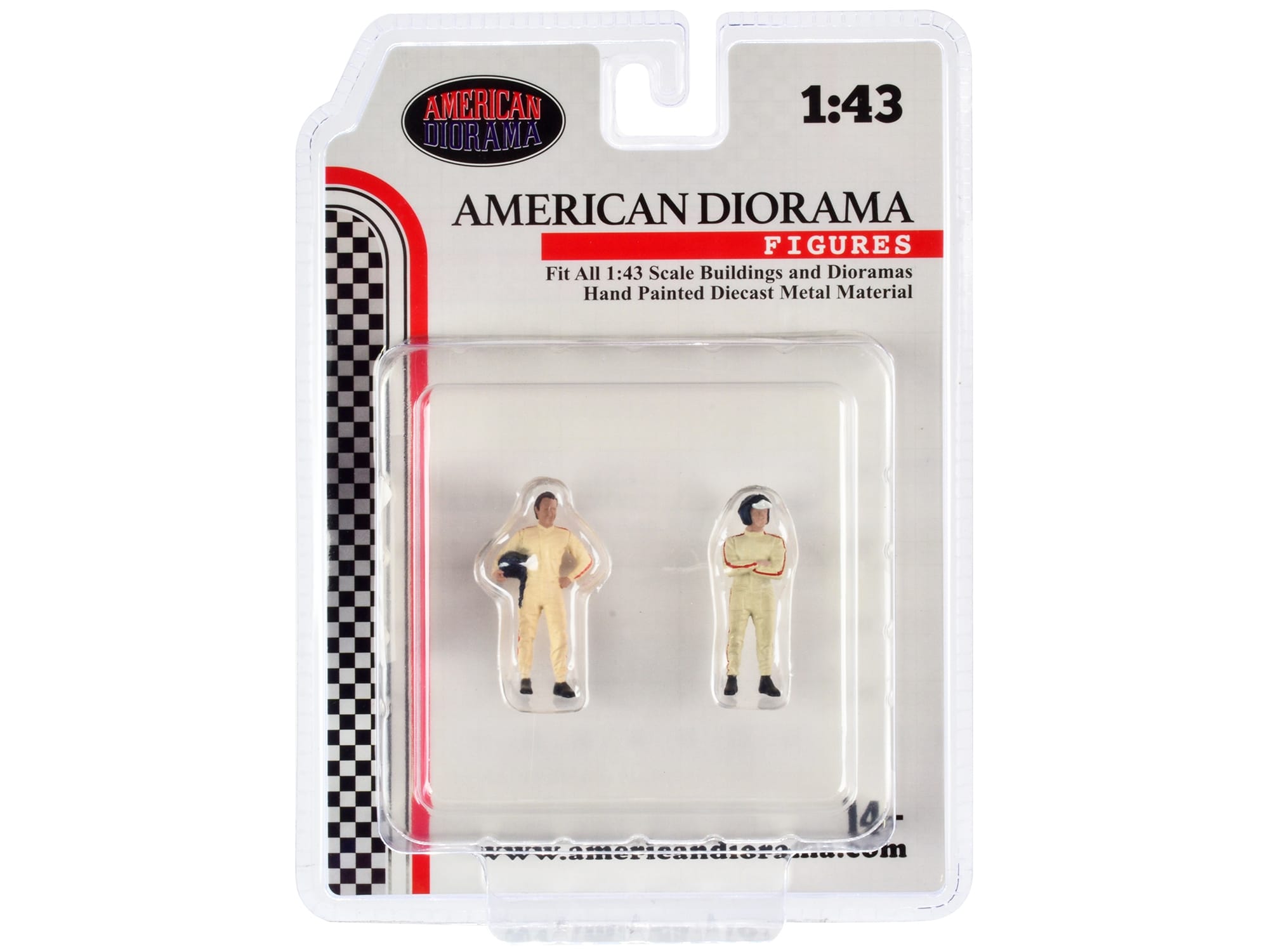"Racing Legends" 60's Set of 2 Diecast Figures for 1/43 Scale Models by American Diorama - Image 4