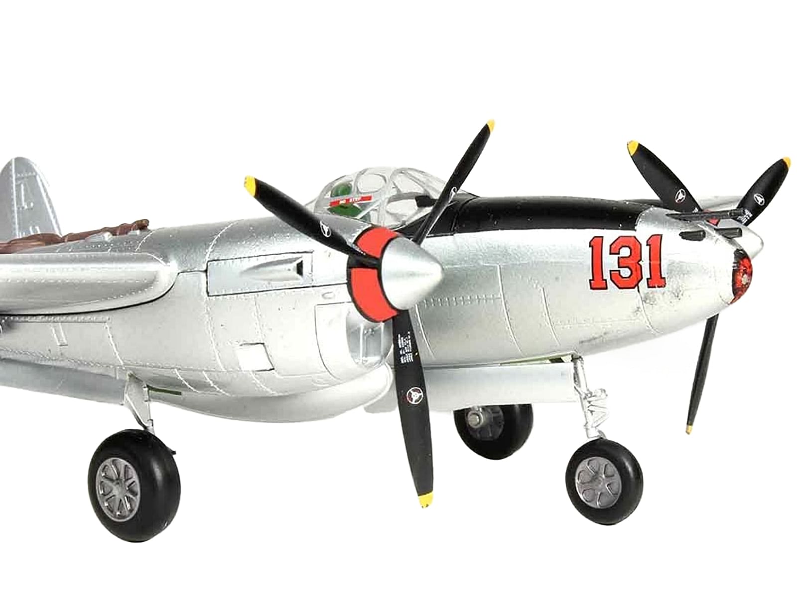 Lockheed Martin P-38J Lightning Fighter Aircraft “Pudgy IV” “Major Thomas McGuire” 1/48 Diecast Model by Air Force 1