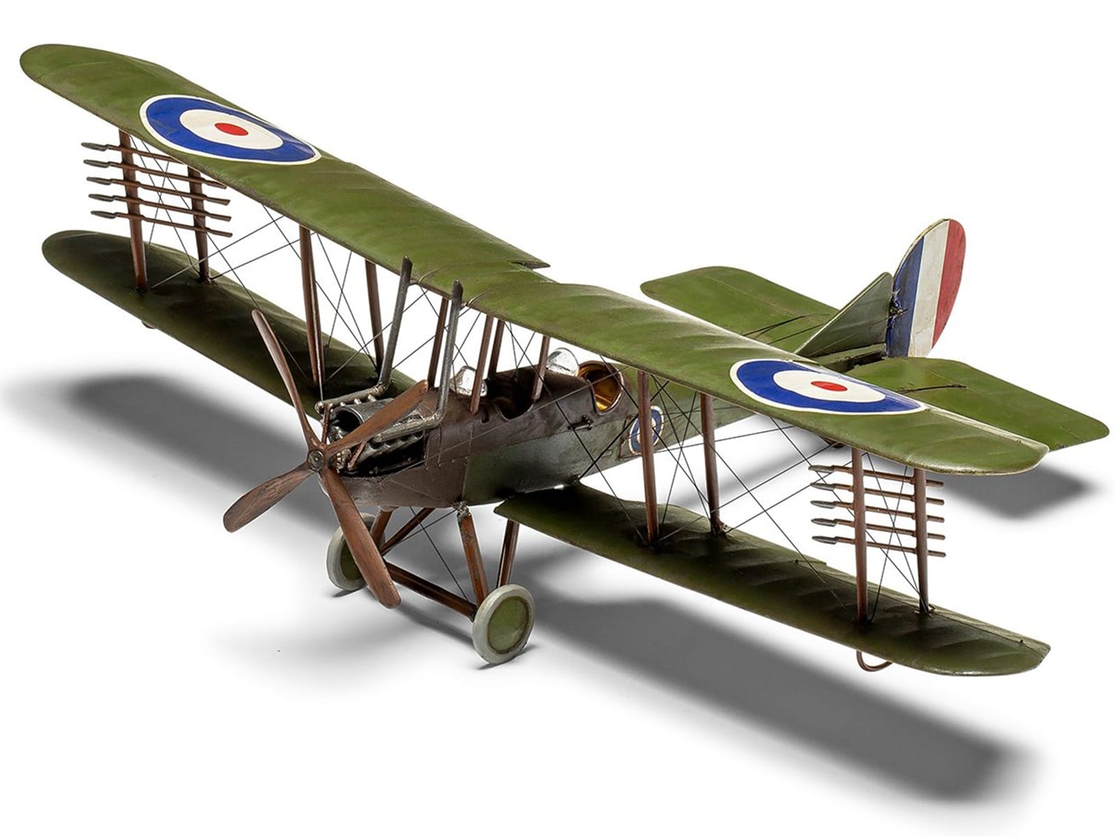 Level 2 Model Kit Royal Aircraft Factory BE2c Aircraft with 2 Scheme Options 1/72 Scale Plastic Model Kit by Airfix - Image 3