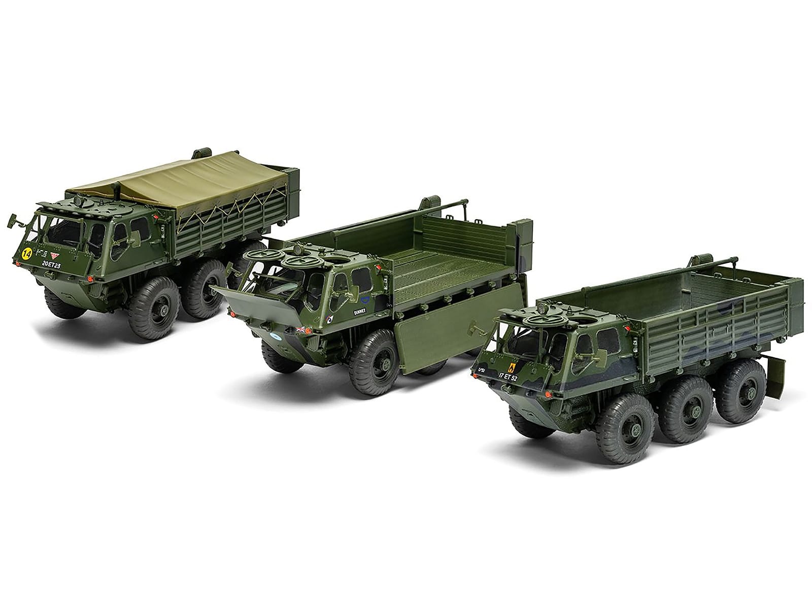 Level 3 Model Kit Alvis FV622 Stalwart Mk.2 Military Truck with 3 Scheme Options 1/35 Scale Plastic Model Kit by Airfix - Image 3