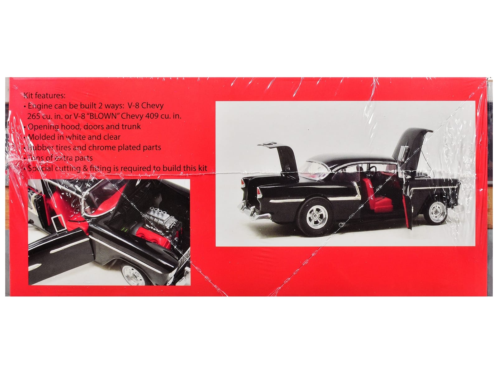 Skill 3 Model Kit 1955 Chevrolet Custom Street Rod "X-Parts Garage" 1/25 Scale Model by Atlantis - Image 4