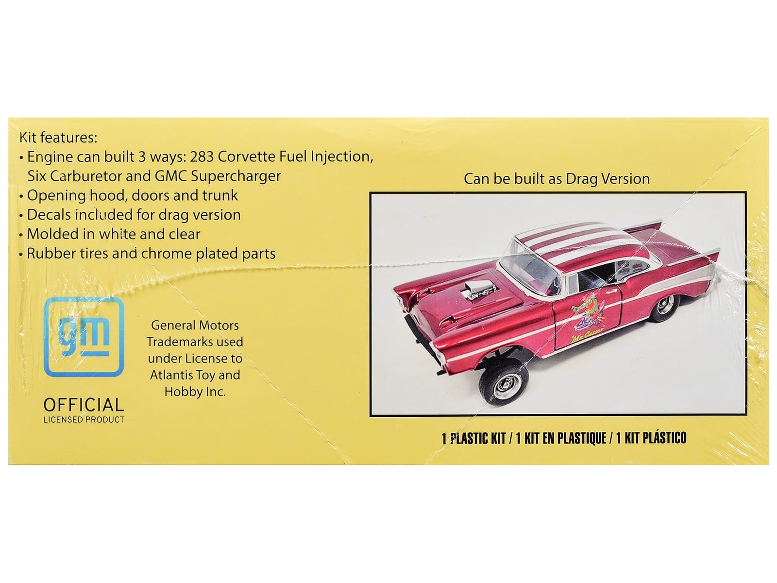 Skill 3 Model Kit 1957 Chevrolet Bel Air Hardtop 1/25 Scale Model by Atlantis - Image 3