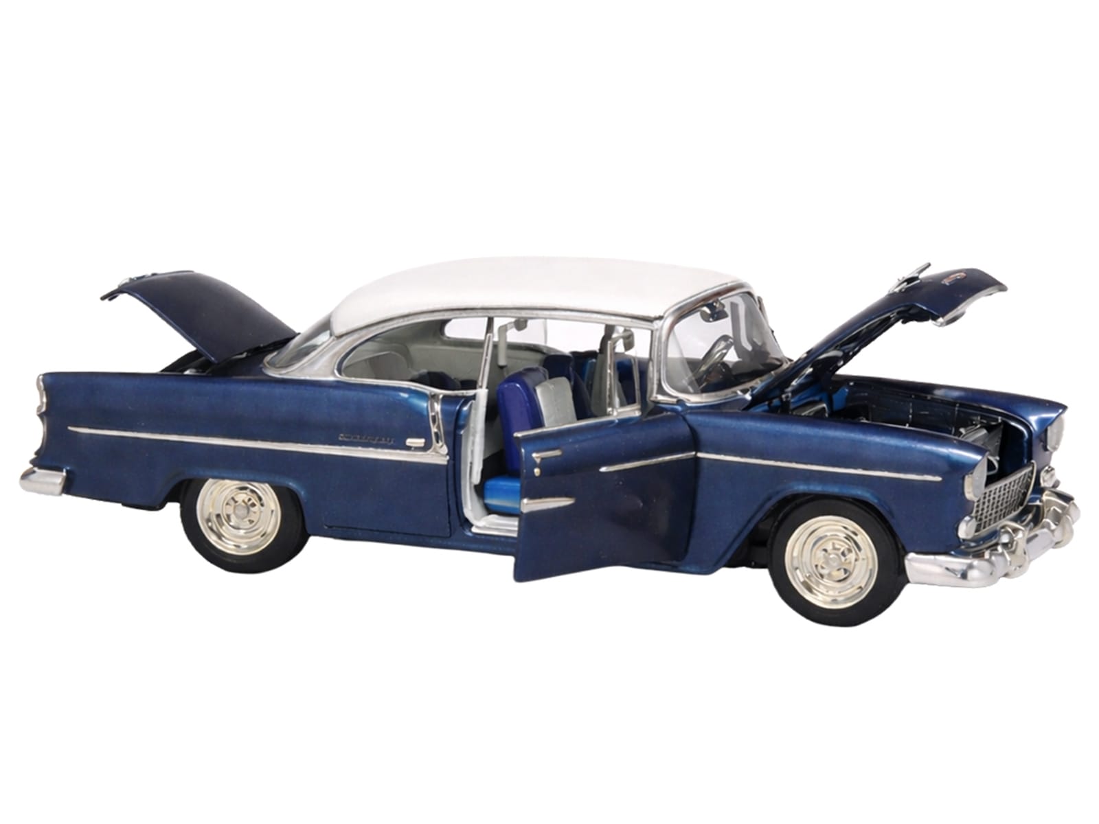 Skill 3 Model Kit 1955 Chevrolet Bel Air Hardtop "Route 66" 1/25 Scale Model by Atlantis - Image 2