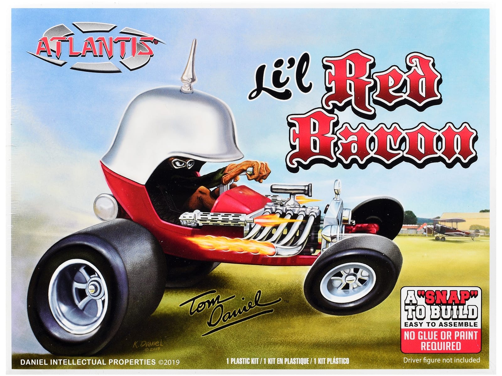 Model Kit Tom Daniel's Lil' Red Baron Show Rod (Snap-to-Build) 1/32 Scale Model by Atlantis