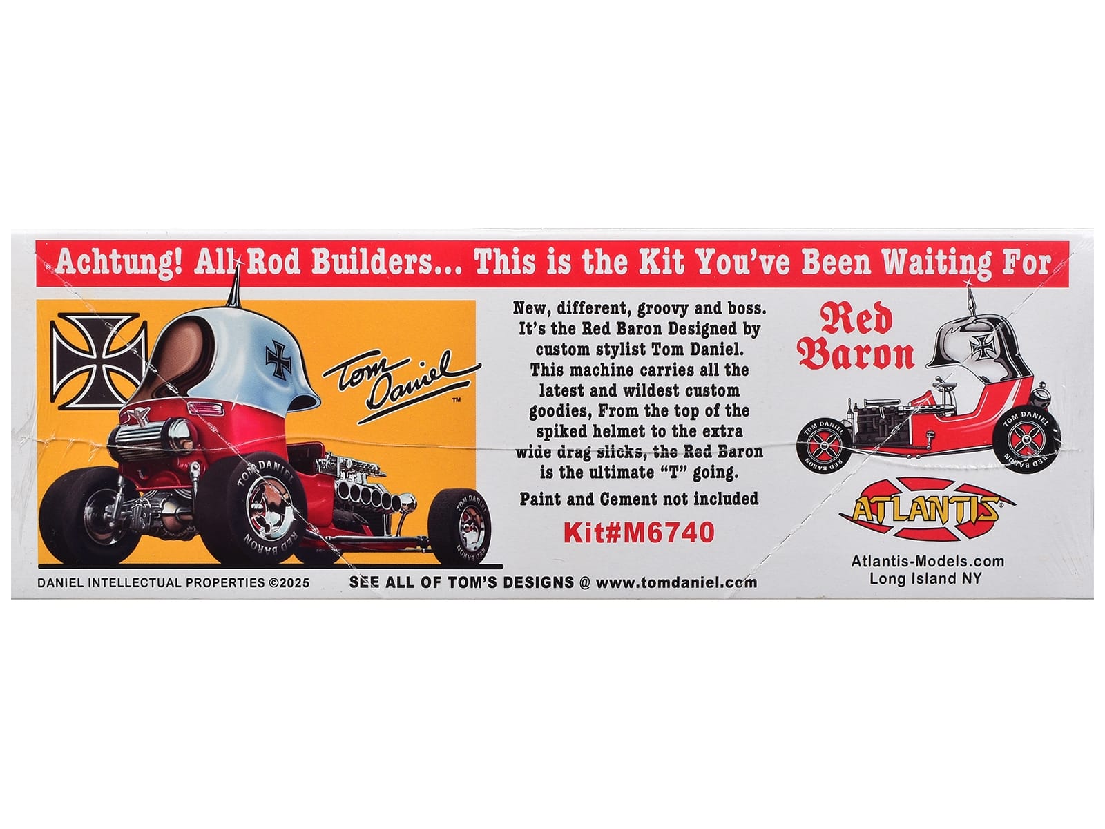 Skill 2 Model Kit Tom Daniel's Red Baron Show Rod 1/24 Scale Model by Atlantis - Image 3
