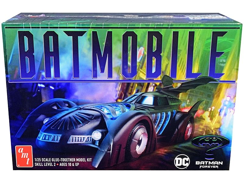 Skill 2 Model Kit Batmobile “Batman Forever” (1995) Movie 1/25 Scale Model by AMT