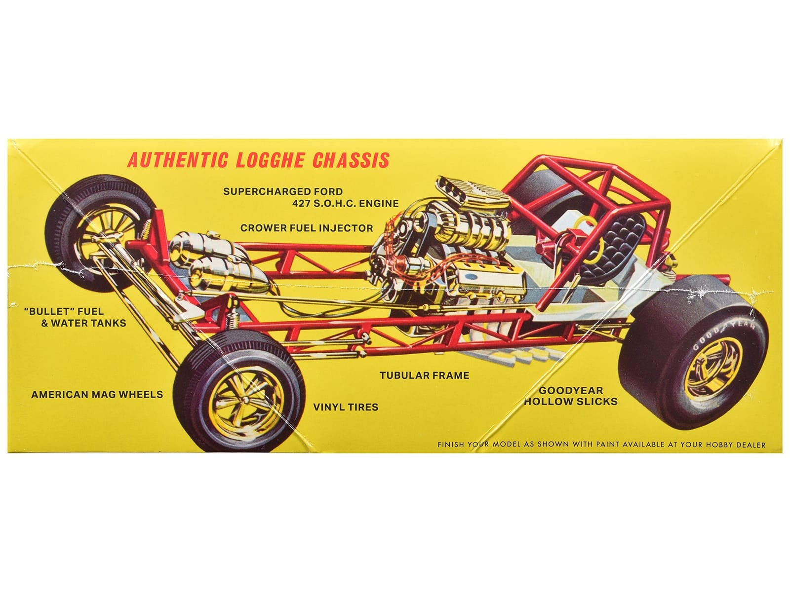 Skill 2 Model Kit 1969 Ford Mustang Longnose Funny Car "Gas Ronda" 1/25 Scale Model by AMT - Image 2