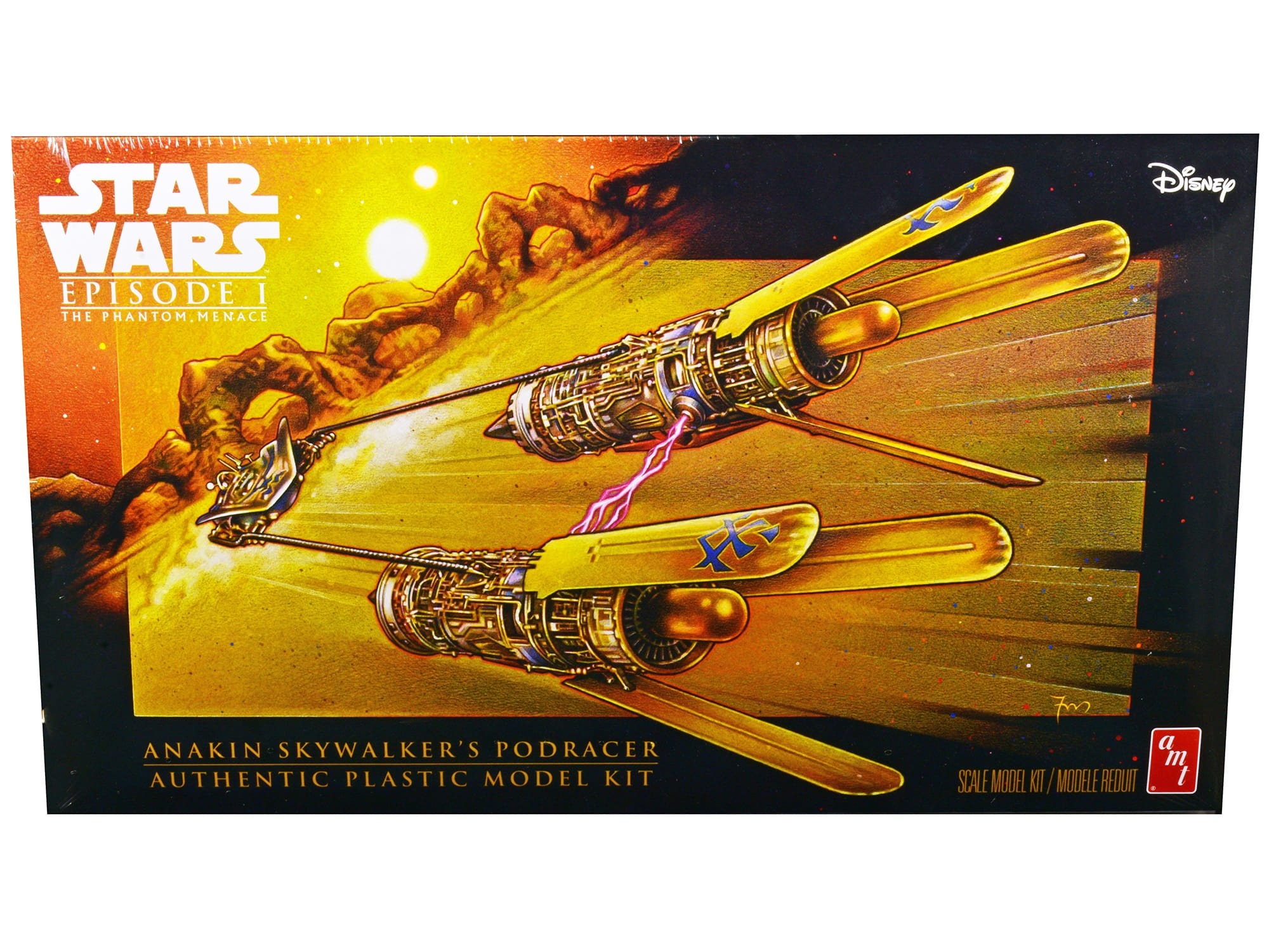 Skill 2 Model Kit Anakin Skywalker's Podracer "Star Wars Episode I: The Phantom Menace" 1/32 Scale Model by AMT - Image 3