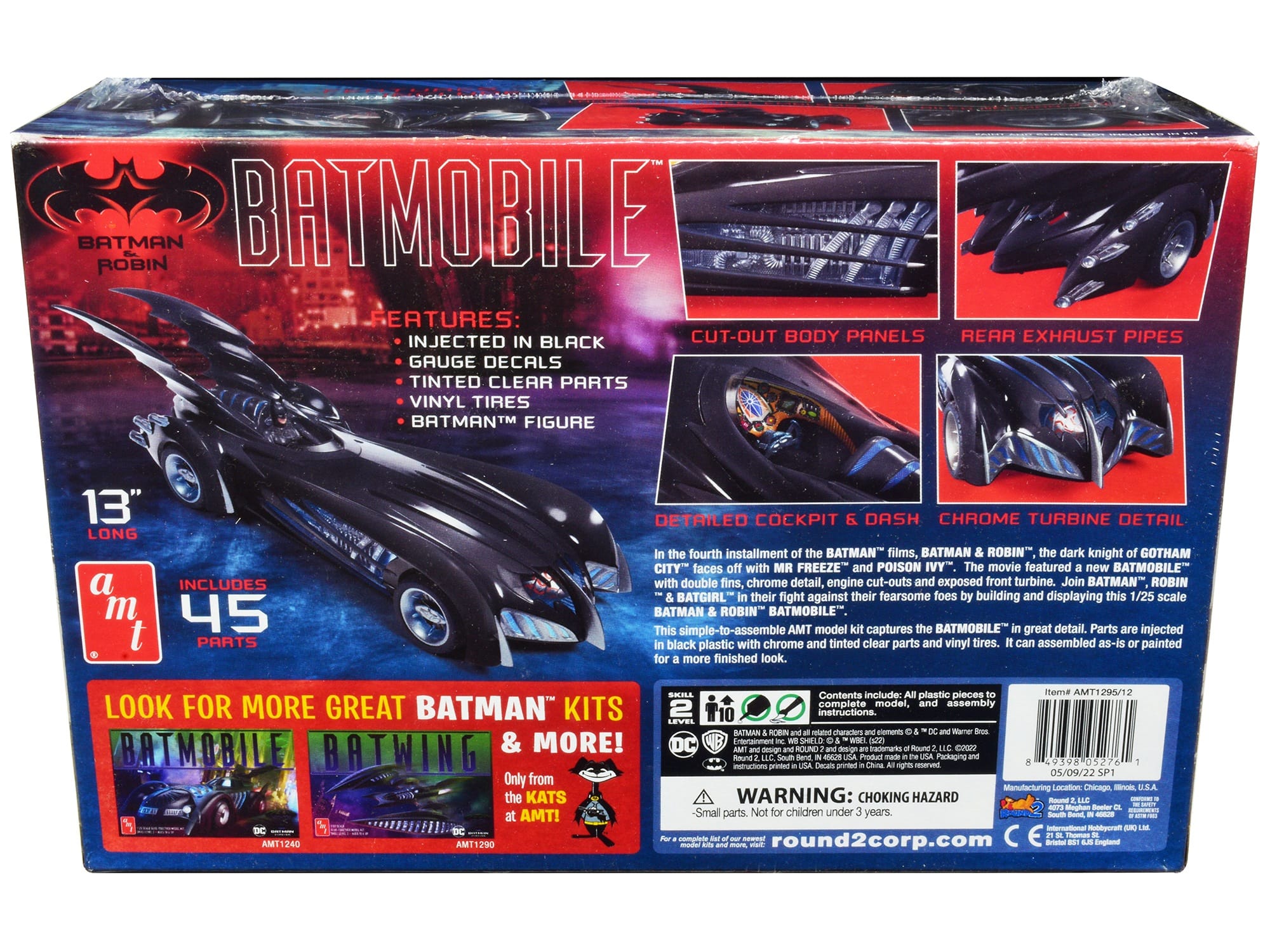 Skill 2 Model Kit Batmobile "Batman & Robin" (1997) Movie 1/25 Scale Model by AMT - Image 4