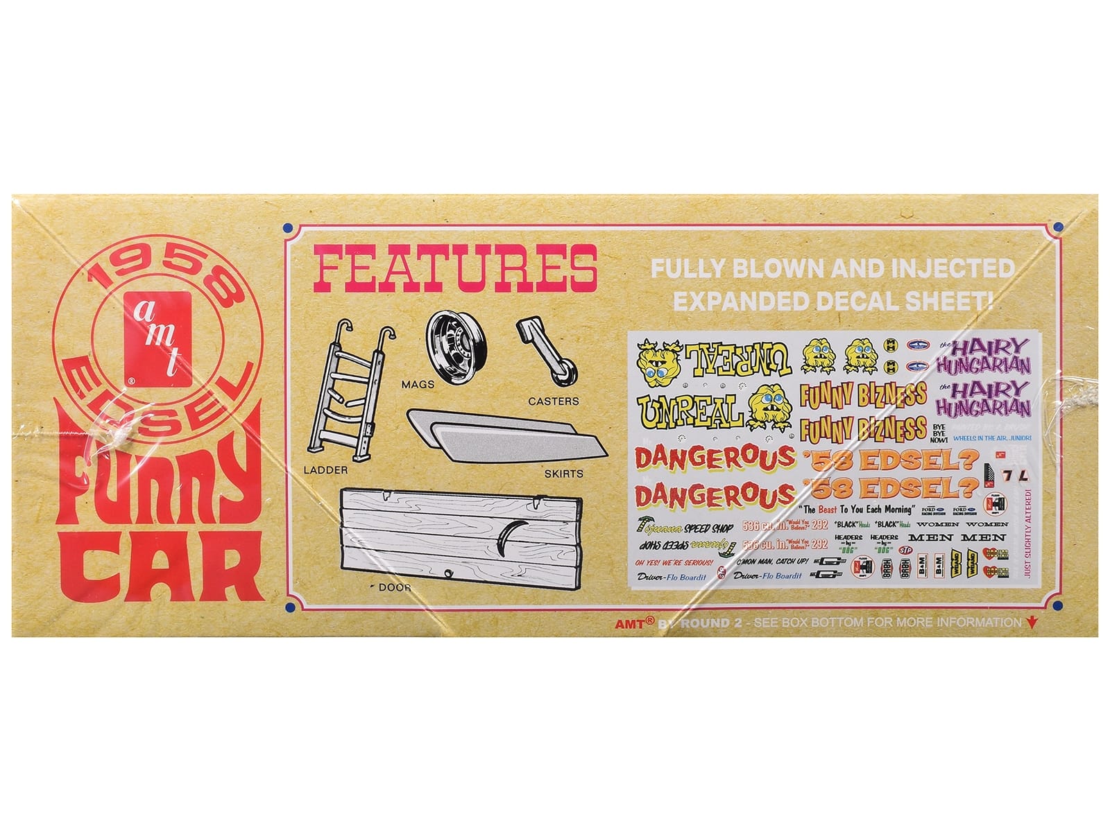 Skill 2 Model Kit of 1958 Edsel Funny Car "Unreal" 1/25 Scale Model by AMT - Image 3